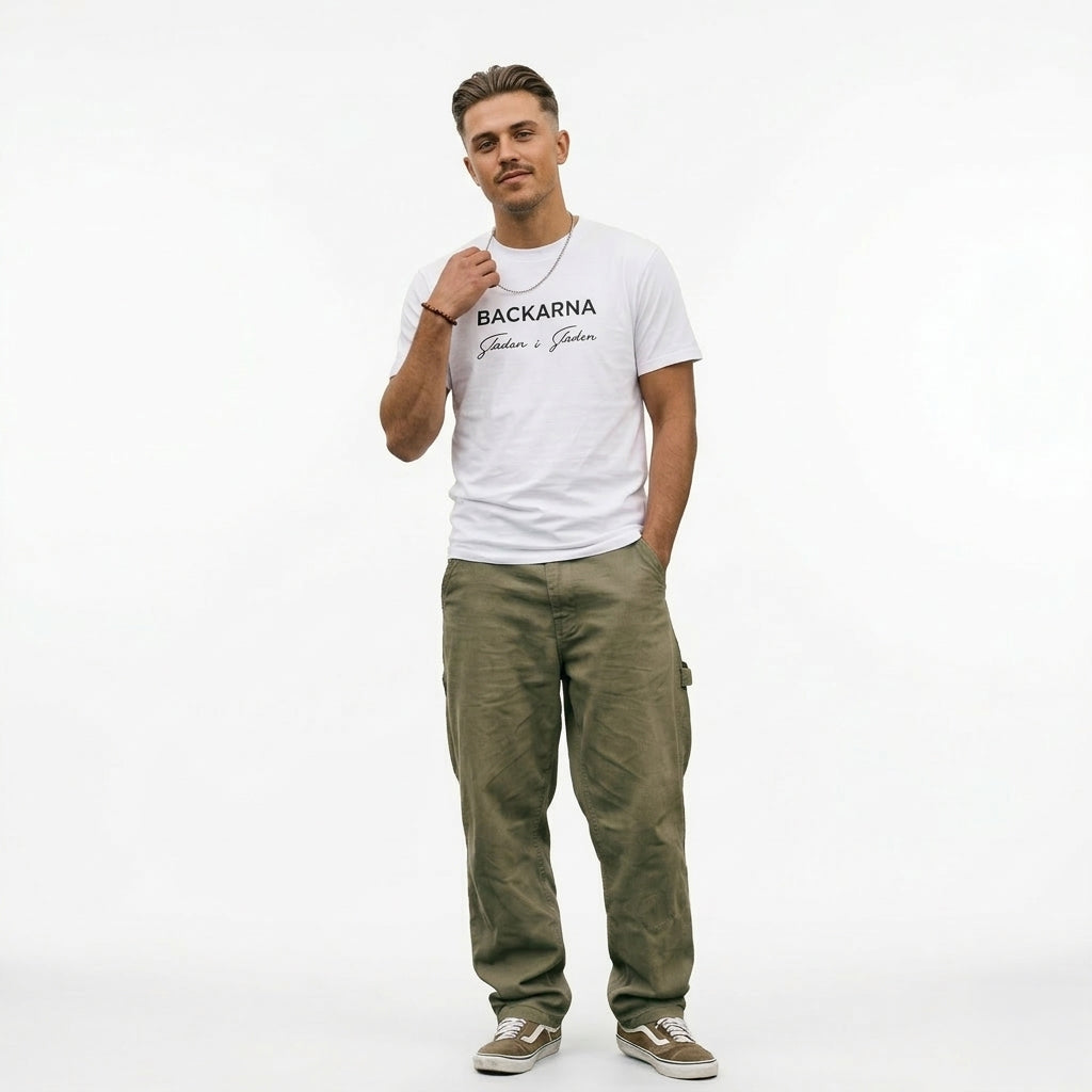 Backarna - Staden i Staden – Unisex T-shirt - Svart text